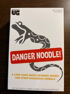Danger Noodle! Card Game — University Games — White & Red